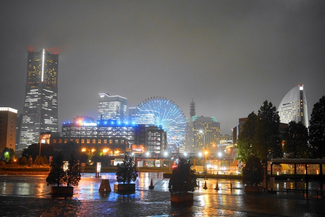 みなとみらいの美しい夜景